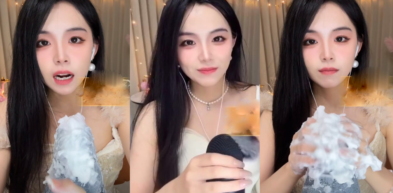 抖音女神级助眠主播【泡芙姐姐】洗澡自慰私拍流出，直播时擦边聊骚私下更是淫荡反差到极致